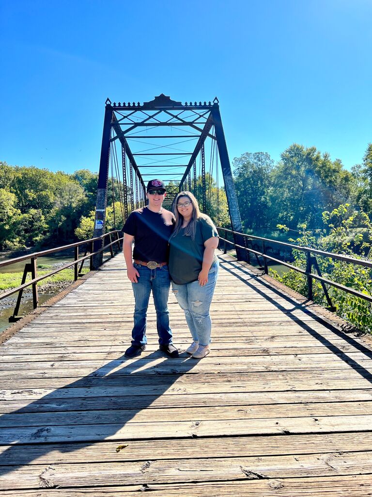 6 months in-he went on his first trip with my family to Stockton, MO!