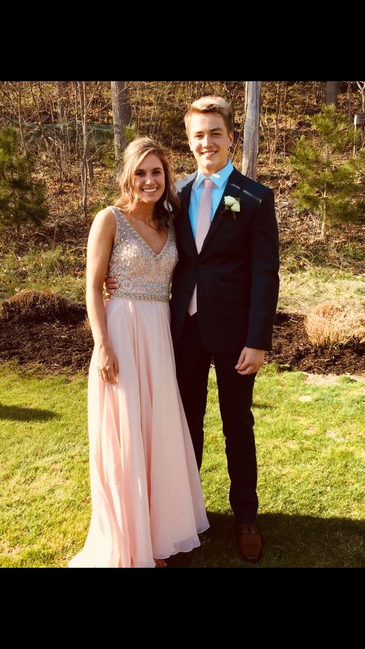 Junior Prom, the year he lost his bow tie the day of and had to wear Zach's tie from Taylor's wedding. 