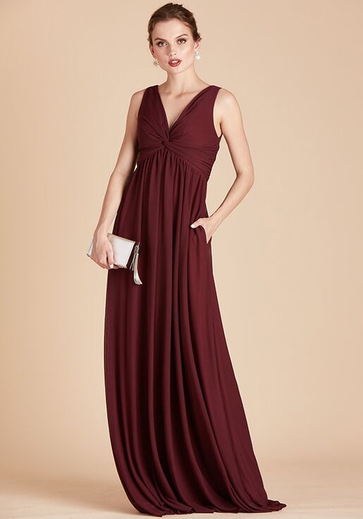 cabernet bridesmaid dress