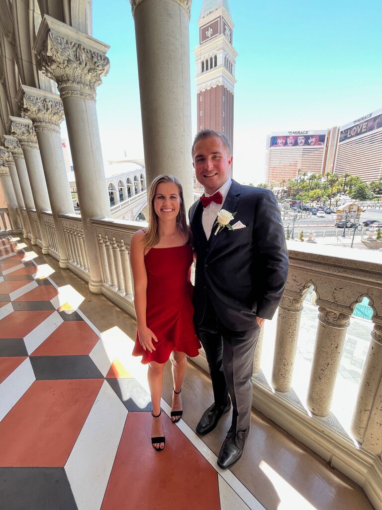 John's sister Carrie and Matt's wedding in Vegas