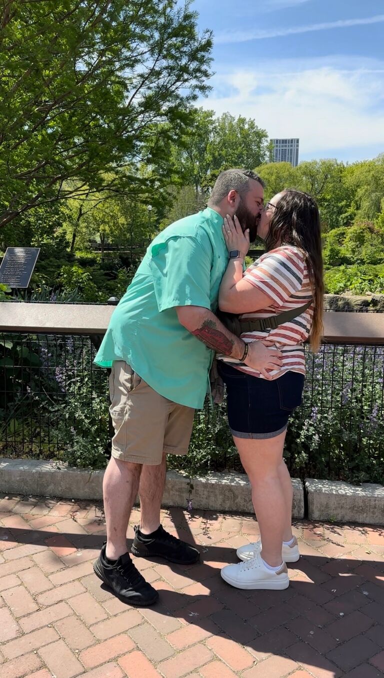He popped the question!