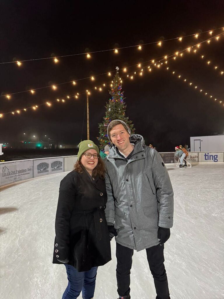 Hallmark memories ice skating together