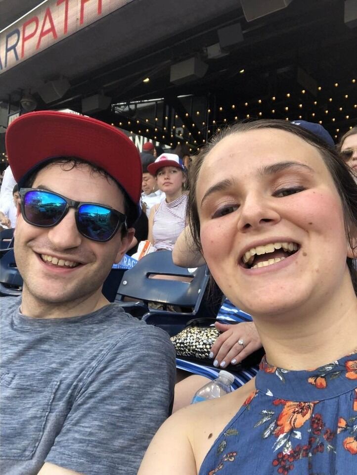 Officially dubbed, "Thank you Jenna" day, June 26 was the first day David and Elyssa met in person. In typical DC fashion it was at the congressional baseball game surrounded by a lot of friends and unathletic politicians. Elyssa had some underwhelming lemonade at the game, so for their first date, David took Elyssa for the best lemonade in DC. They began officially dating only 3 weeks later!