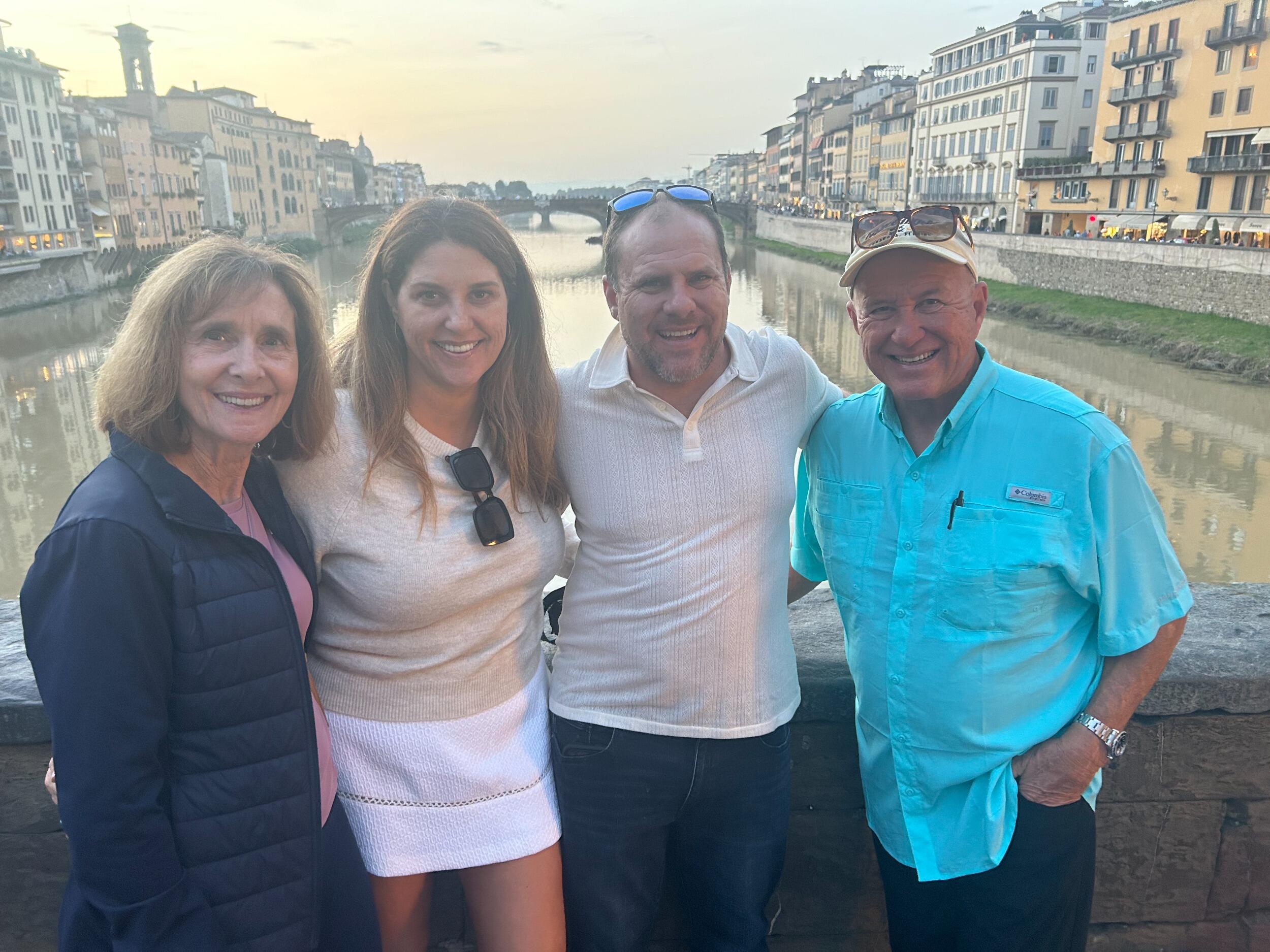 Florence with my parents, how special!