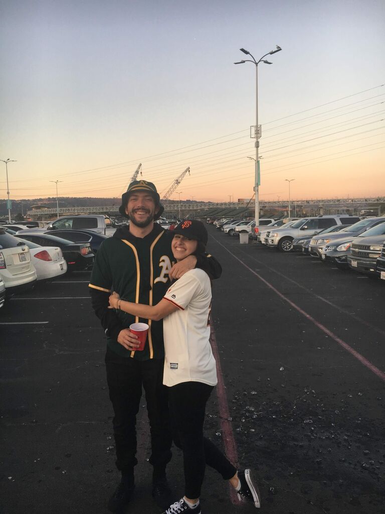 First Giants and A's Game