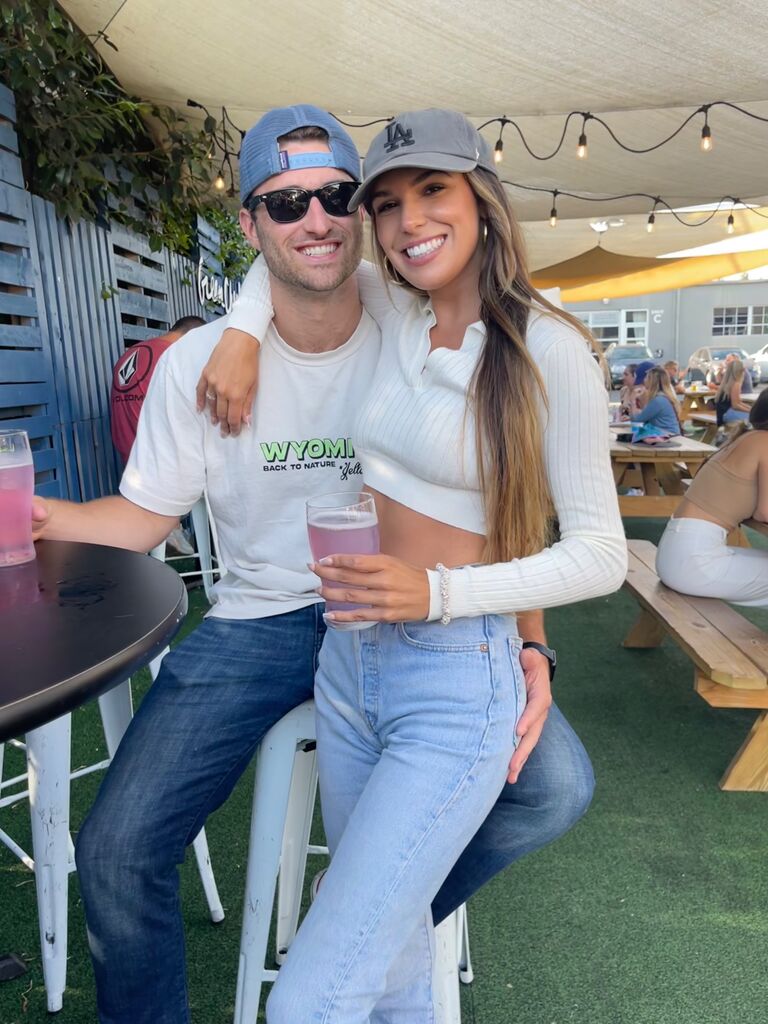Presley and RJ’s very first visit together to OC, where RJ grew up. It didn’t take long for both of them to realize they wanted to make this place home and move there ASAP! Little did they know, this brewery they’re pictured at would become their go-to spot in OC on the weekends.
