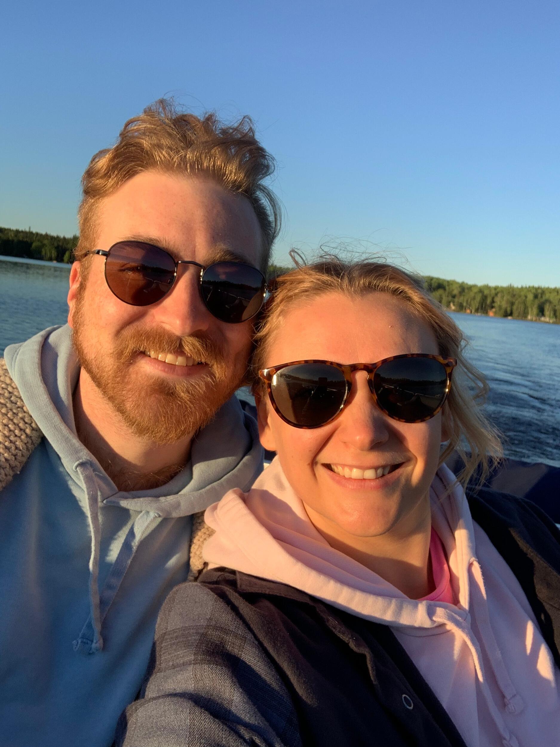 Enjoying all the time we can out at Drew's parent's camp