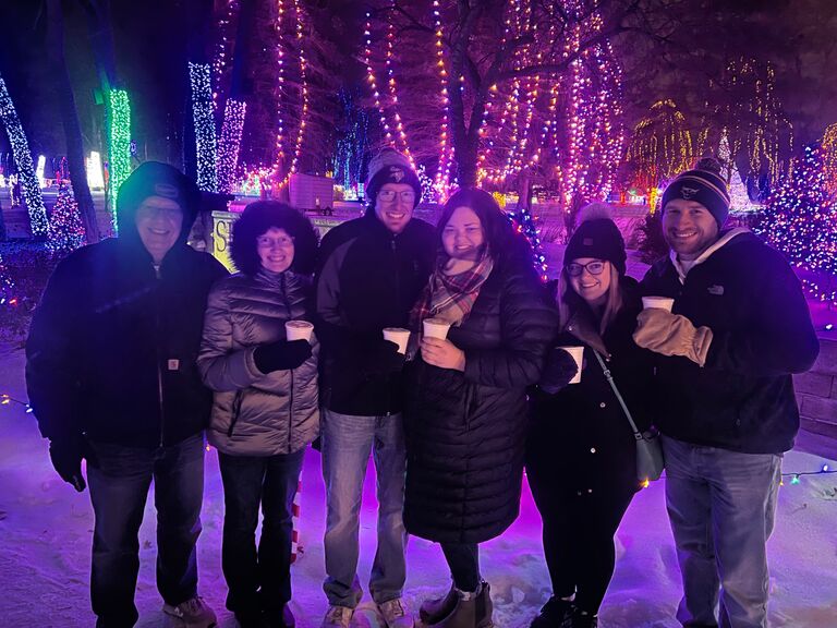 Kiwanis Lights - One of  our first dates was in December 2019 at the Kiwanis Light Show in Mankato. Visiting this attraction has become a tradition at Christmas time.