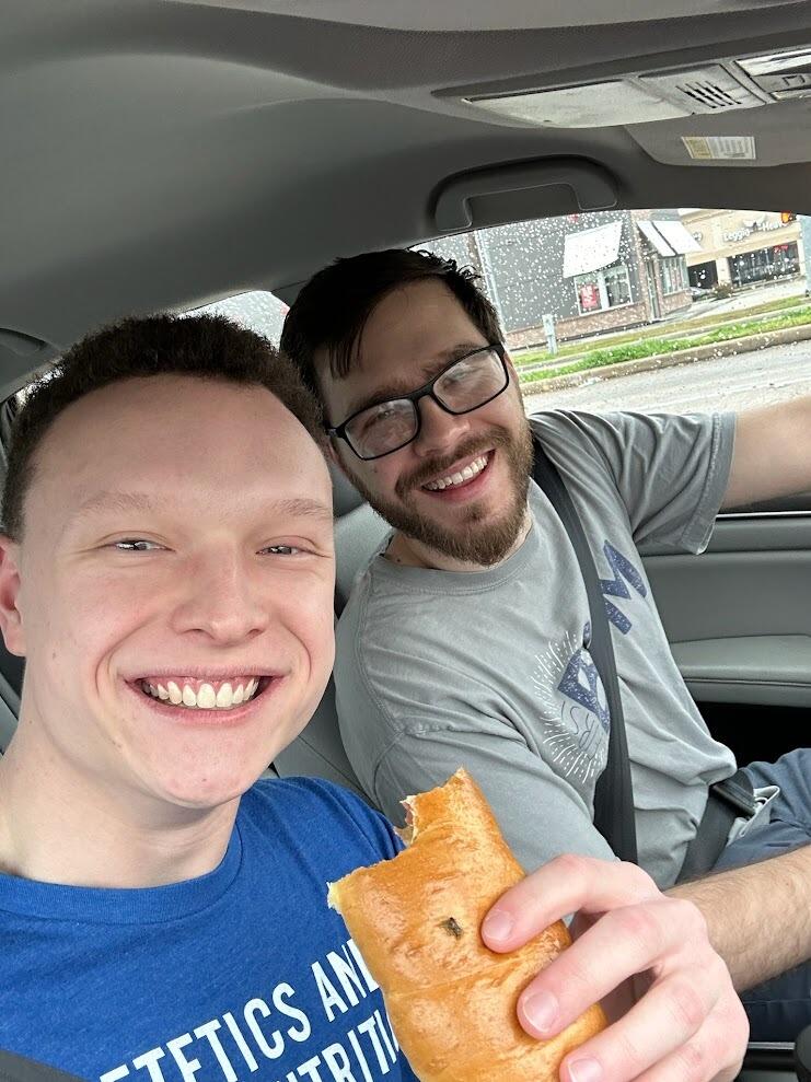 Nick's first kolache in HTX!