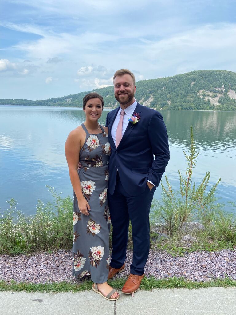 Our first wedding together