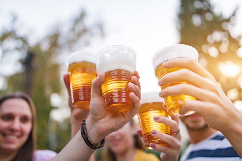 Taylor Swift themed party - beer in plastic cups