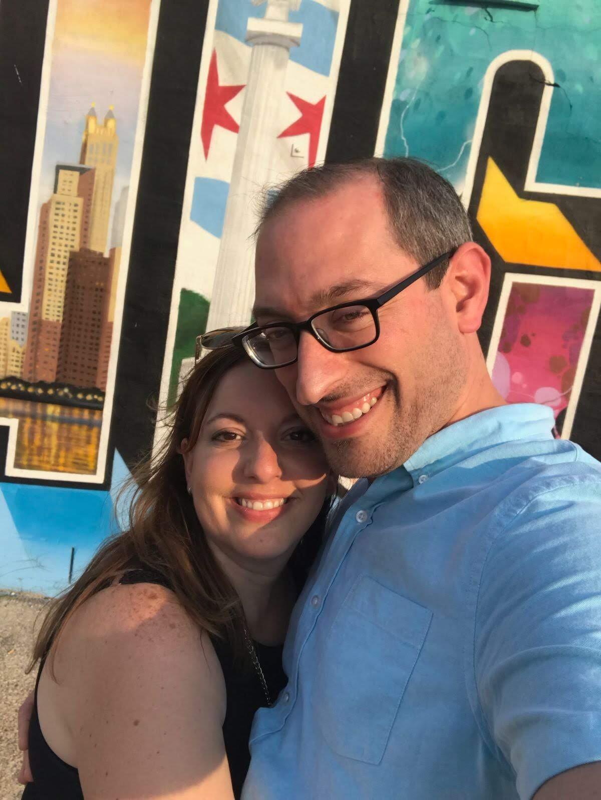 On a sweltering day, Stacie planned an Urban hike through Bucktown and Logan Square to look at street art for a belated celebration of Michael's Birthday! 