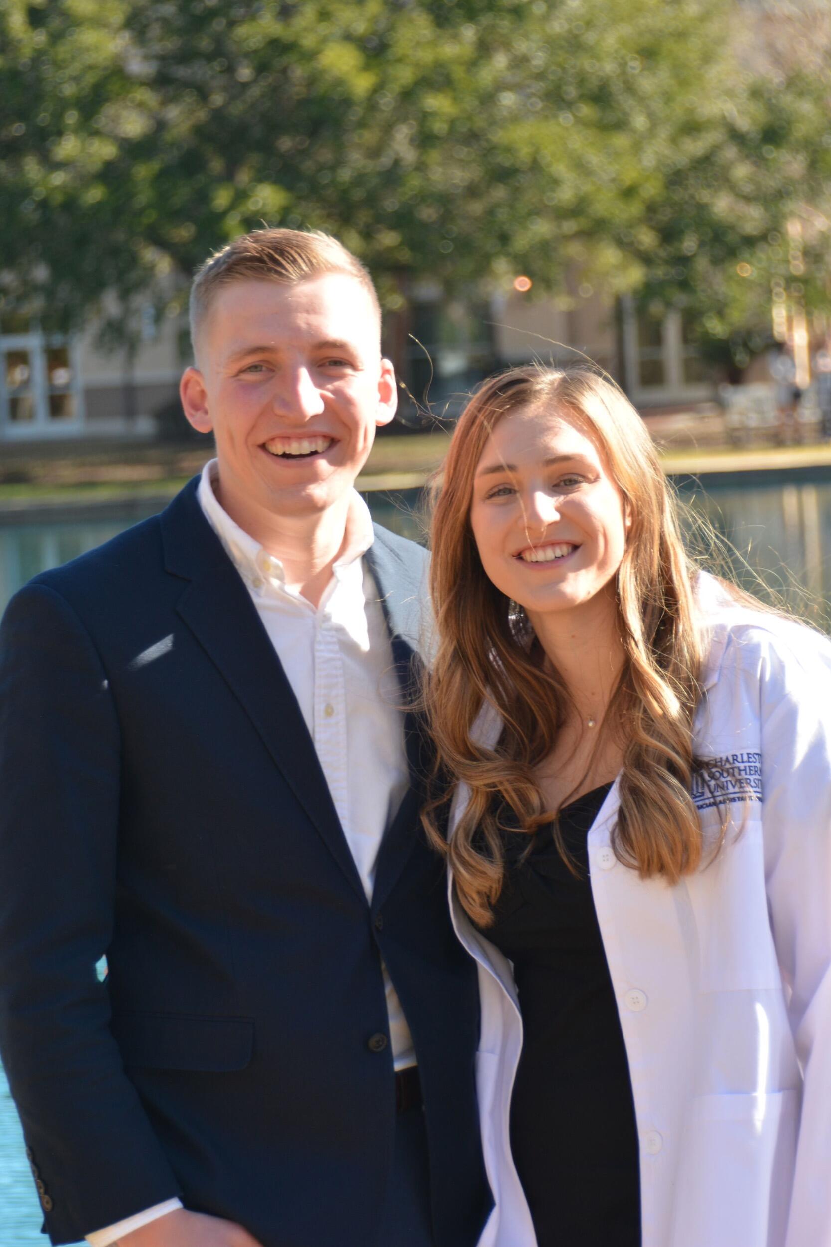 Then it became Courtney's turn to woo Drew with a new uniform.
