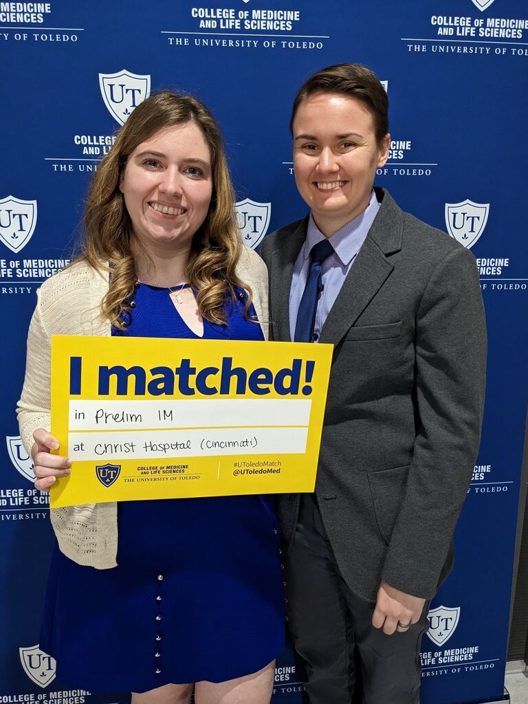We were disappointed that Taylor did not fully match but it gave her a great opportunity to further explore what she wants to do. Also, we were so happy that she did match her first year at Christ Hospital.