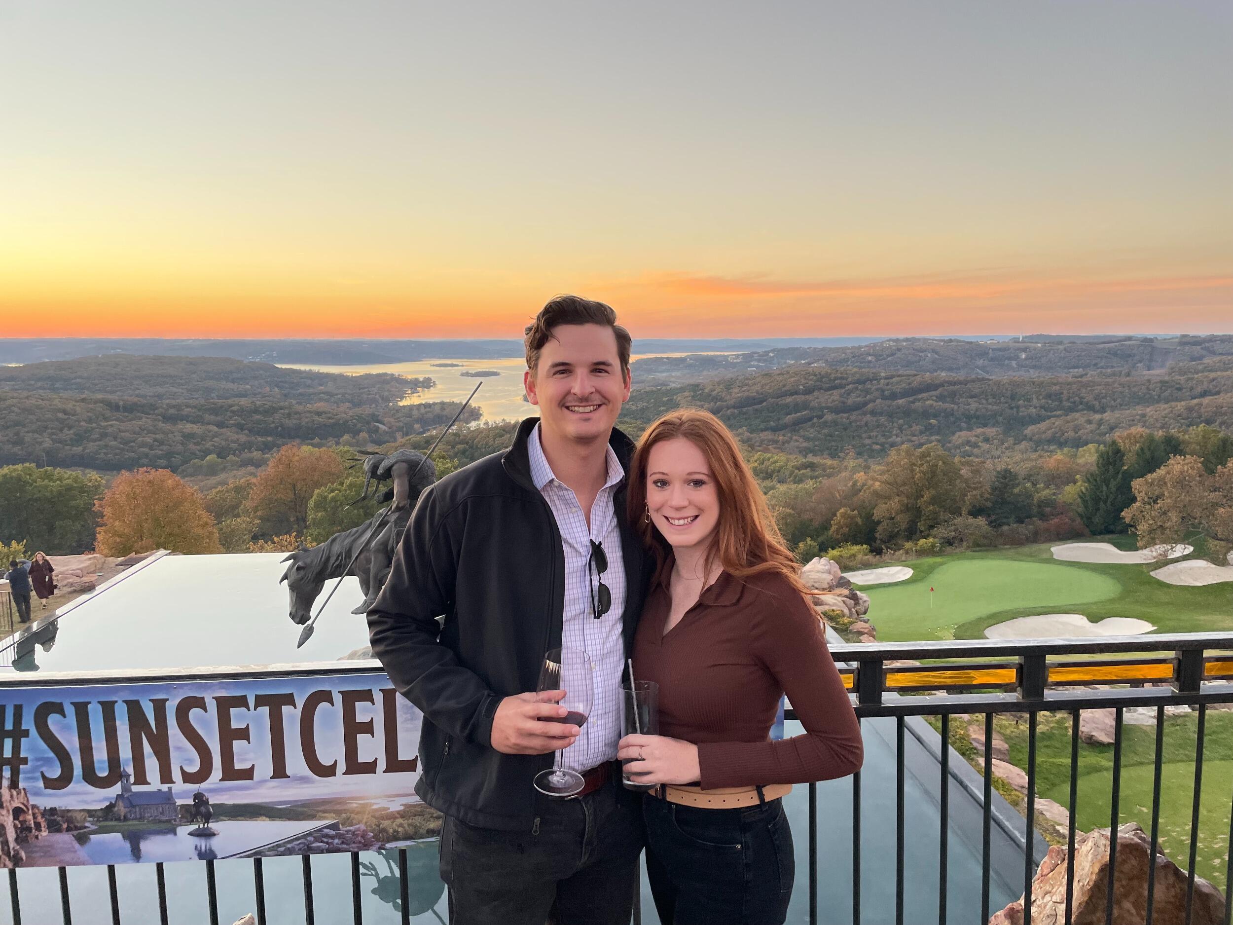 Celebrating our 3rd year dating in our favorite place, Big Cedar at the Top of the Rock