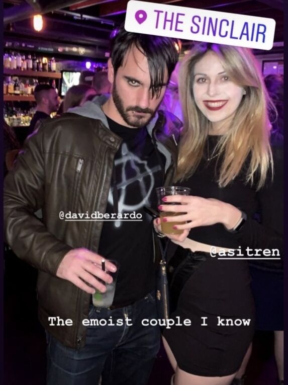 At a bar in Harvard Square, they put on their best emo-look