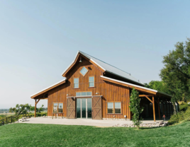 Mt. Naomi Vineyards barn wedding venue in Hyde Park, Utah