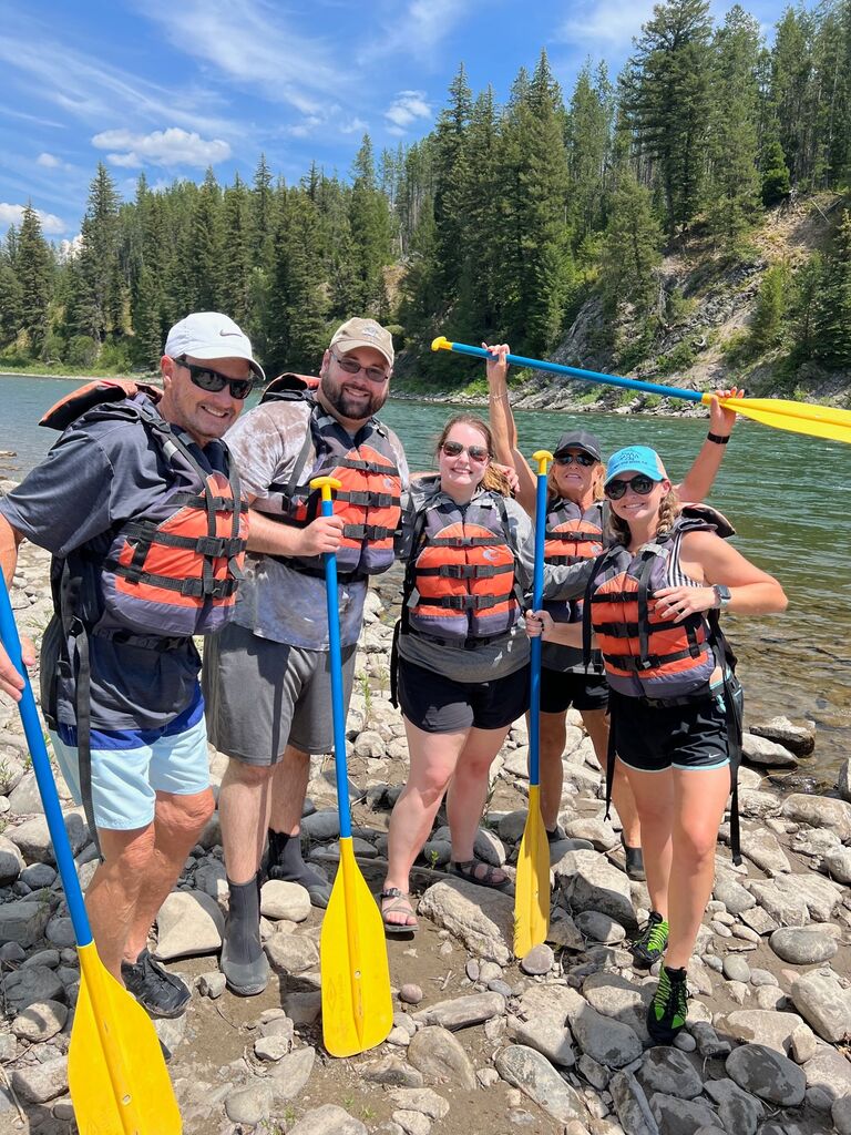 First Lightfoot family vacation to the Grand Tetons.  Mike's first time white-water rafting!