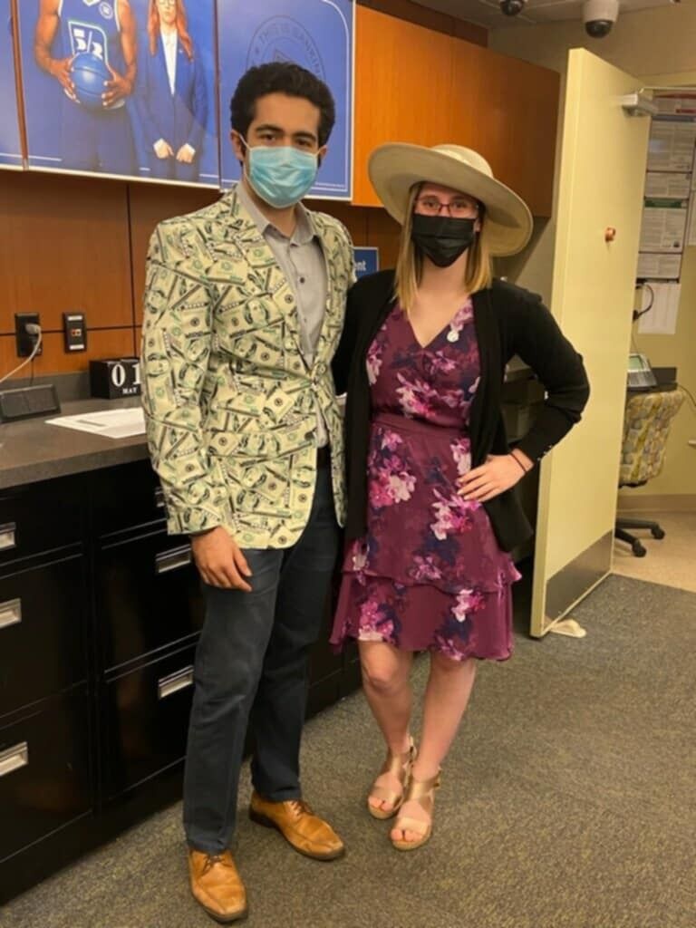 Derby at work - where we first met!