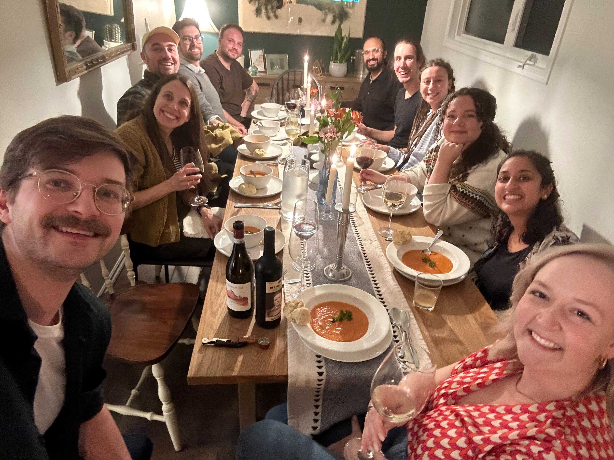 We LOVE to host a dinner party. Food and drink is how we show love.