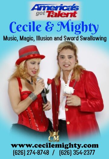 Cecile and Mighty Music,Magic and Sword Swallowing - Magician - Lomita, CA - Hero Main