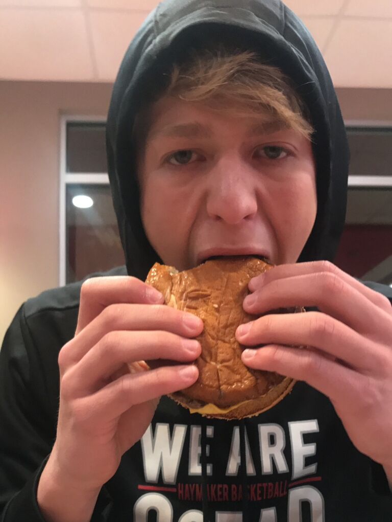 Fun fact: our first date was at Burger King. 