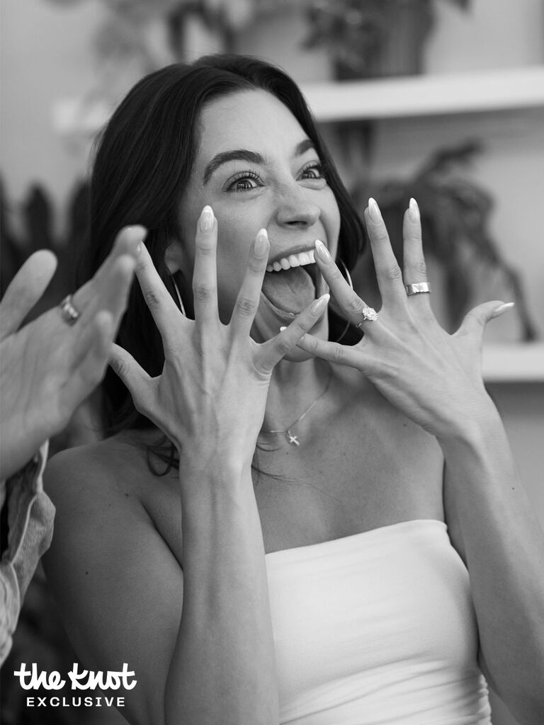 Alexxis Lemire's reaction to her engagement