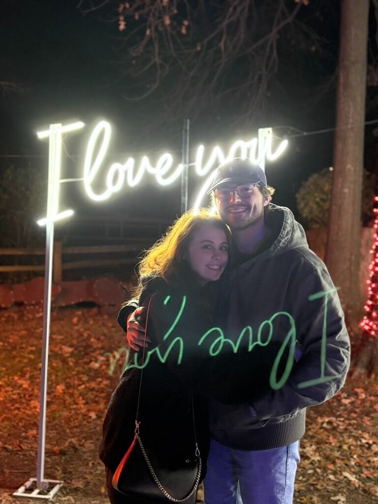 Our first Zoo Lights together and many more wonderful memories to come