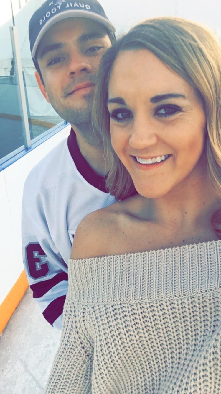 First Christmas season adventures and James' showing off his ice skating skills from his former hockey days