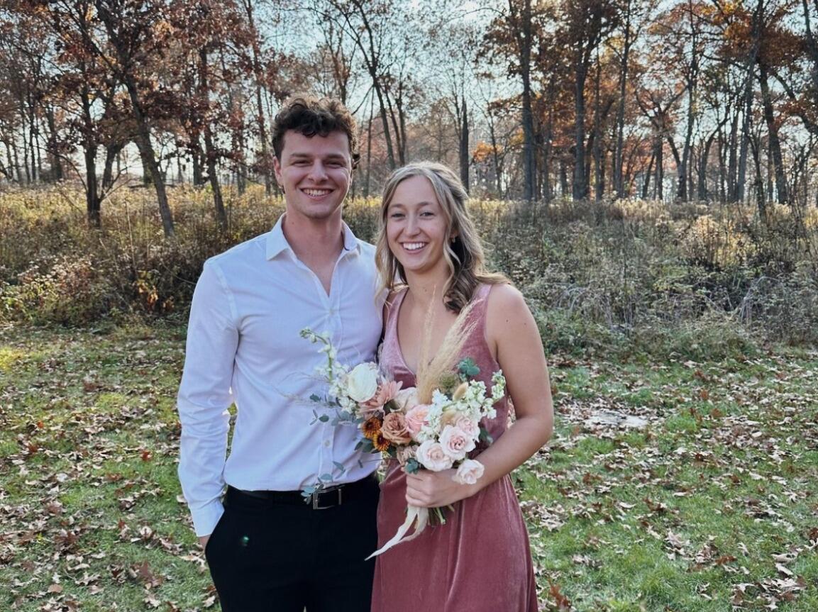 Nick was Hailey's plus one at Hailey's brother's wedding!