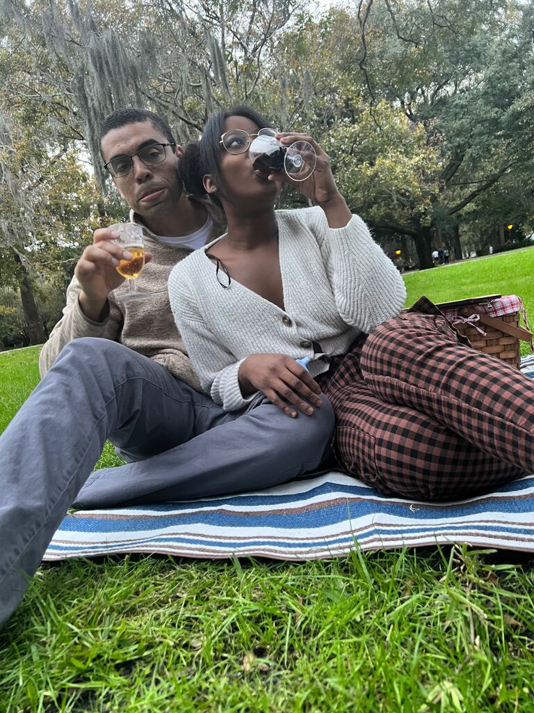 Our first Thanksgiving! We had a picnic at Forsyth.