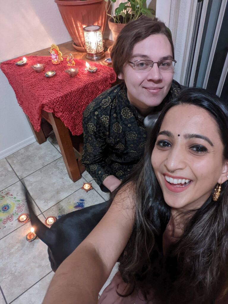 Celebrating Diwali with Ocean's bum