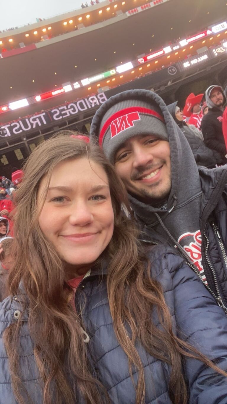 Went to a chilly Nebraska Football game.