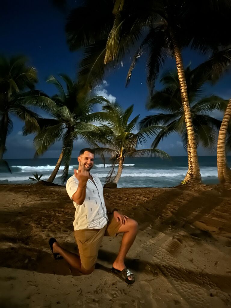 We realized that night that he never actually kneeled so I made him re-propose (: