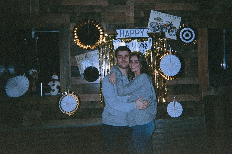 Our first New Year's together! And one of our first pictures :) We started dating during the peak of the pandemic, so pictures were not happening very often.