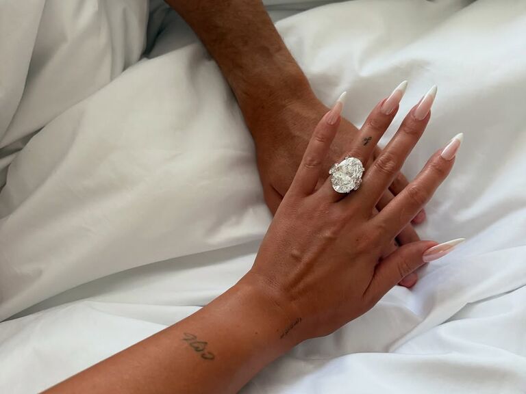 Cristiano Ronaldo and Georgina Rodríguez's engagement photo, celebrity engagements 2025