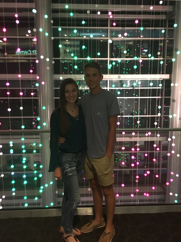 First concert together, we saw Nick Jonas and Demi Lovato