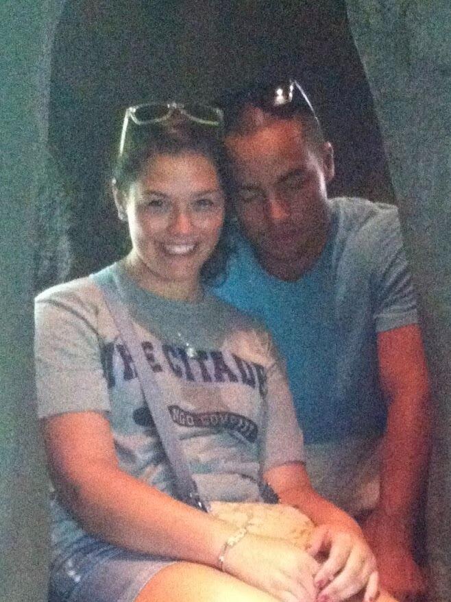 Alyssa and Jon on their first big date at the zoo. Jon is sleepy, as per usual.