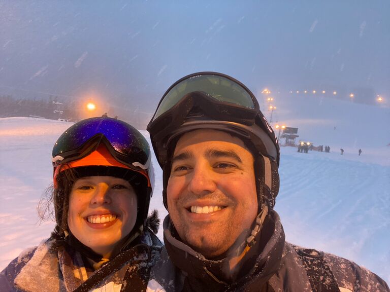 Adam had to move to Alaska but we did long distance! Victoria visited often while completing grad school!