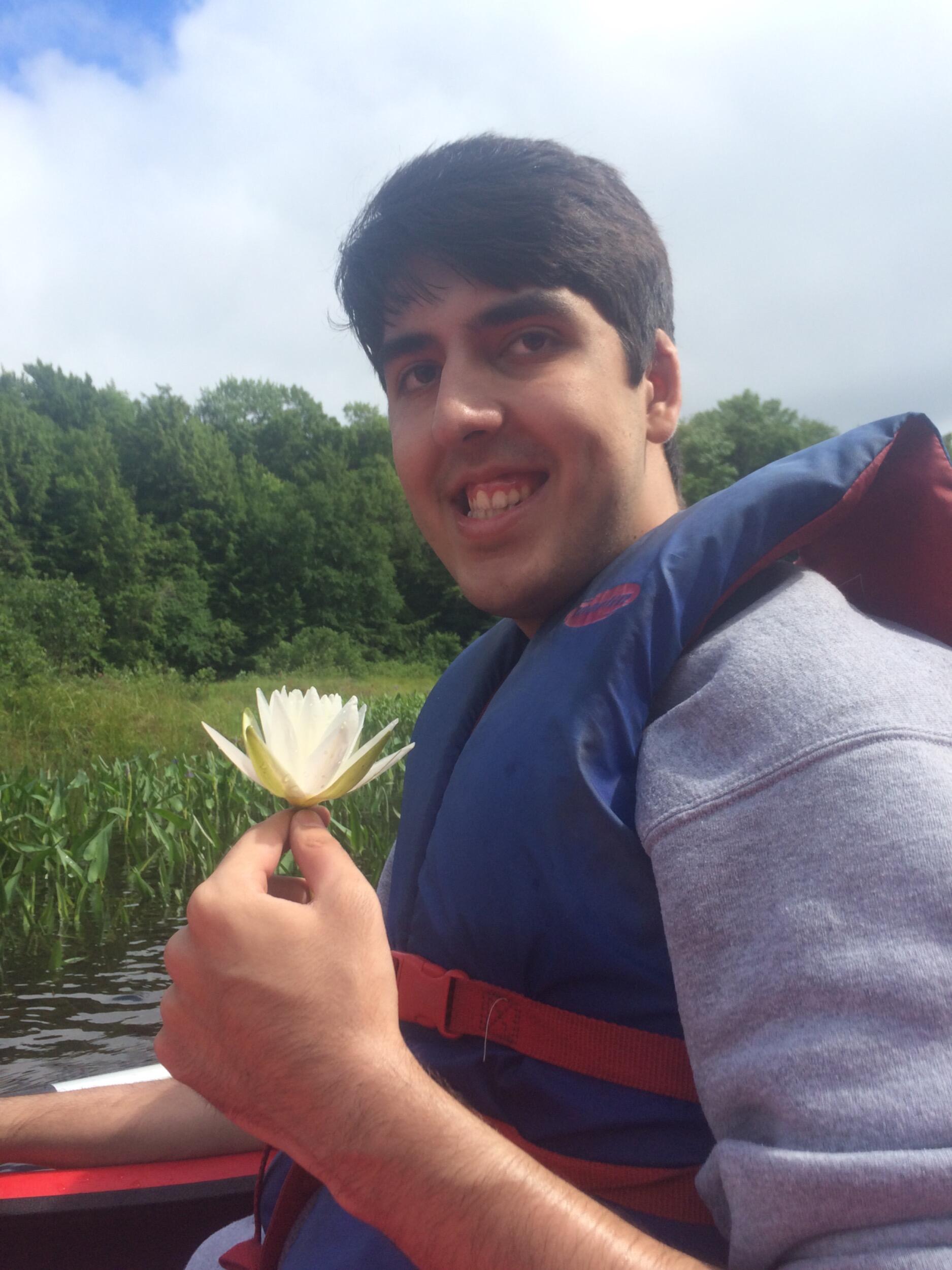 One of Sara’s favorite photos of Mark. Taken from our family kayaking trip on Sara’s Birthday in the ADKs, shortly before Sara fell into the river. 