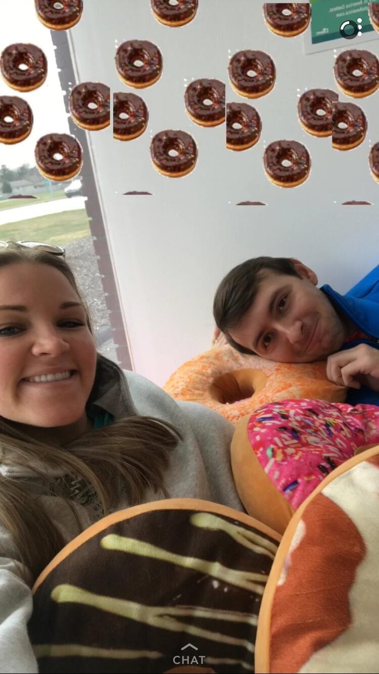Our favorite activity is eating sweets together. 
