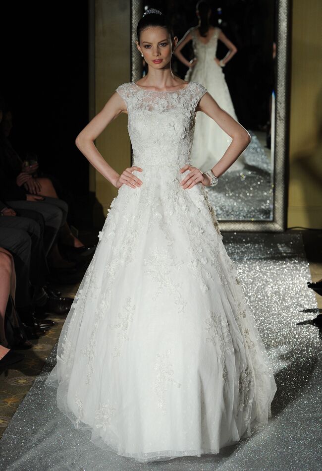 Oleg Cassini Wedding Dresses 2015 Showcases Detailed Floral Appliques ...