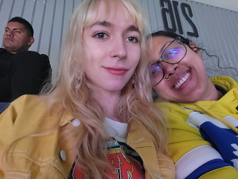 Our first basketball game together. Go Nuggets!!!