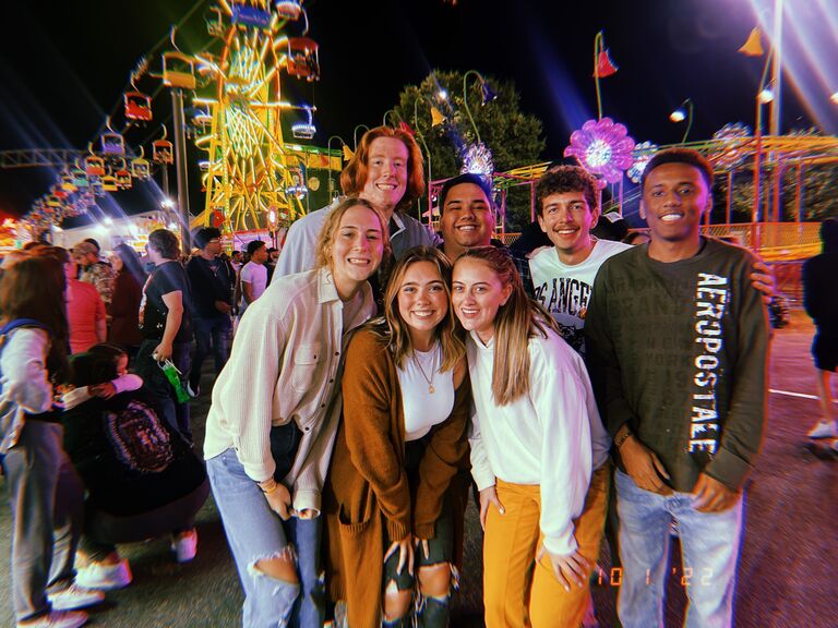 Priscilla and Jaden’s friend group took a trip to the North GA State Fair, a special time for all of them to bond. Their group meant a lot because it gave them a space to grow together, and for Jaden and Priscilla, it was a chance to start building a sense of community with others but together. 