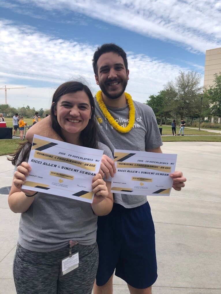 Winning "Best Couple" at class superlatives!