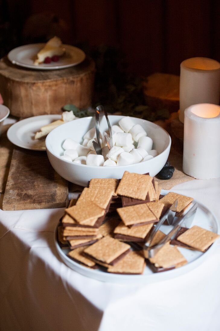 Mountain Wedding Reception Dessert