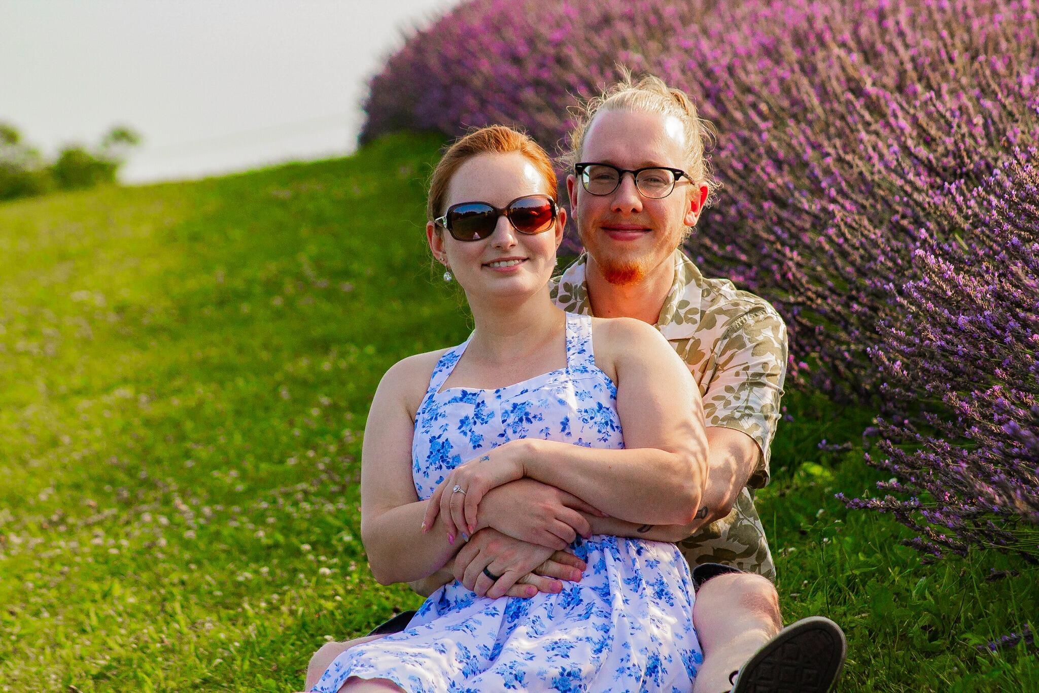 We ventured out to a lavender field to get some nice summer sunset photos