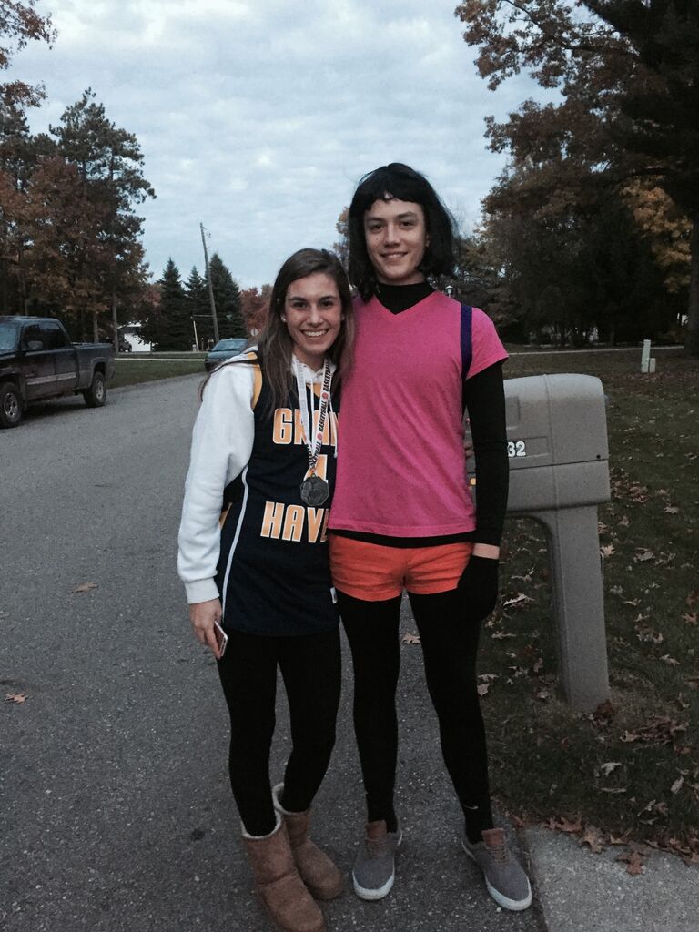 First ever picture together! Started dating shortly after on November 10th, 2016. Yes, Jake was Dora the Explorer.