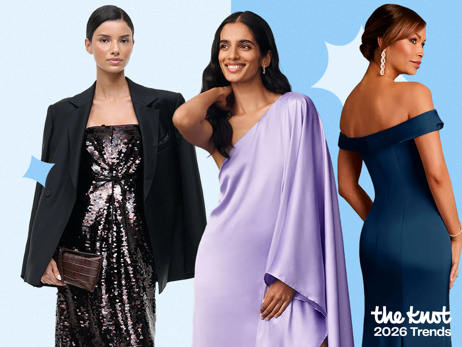 Three mother-of-the-bride dresses