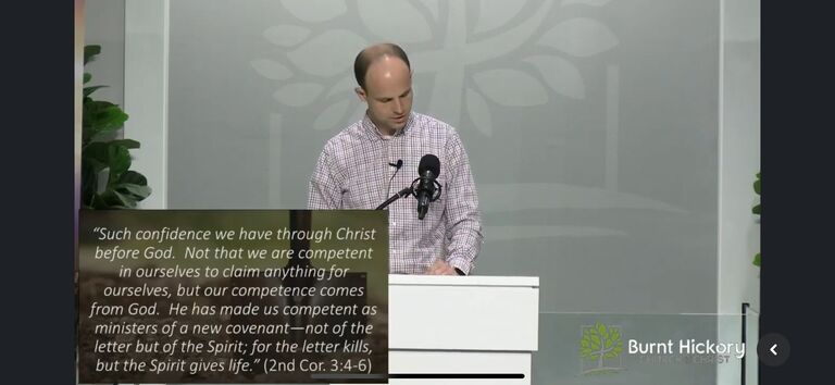 I love hearing Chris preach! Chris invited me to watch his church online.